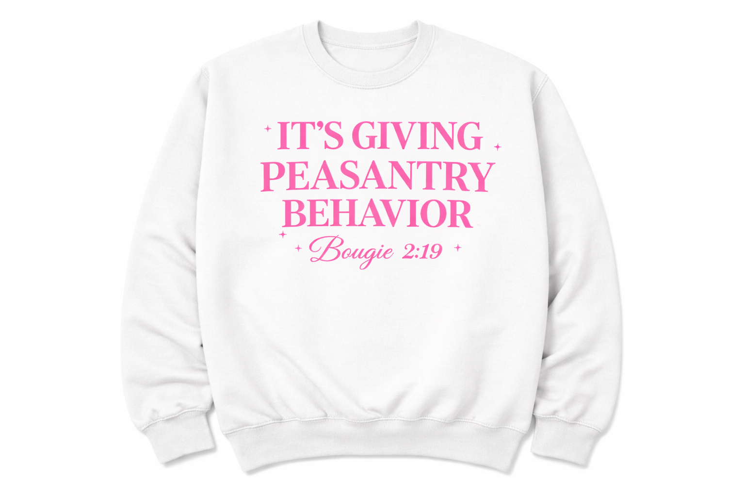 It's Giving Peasantry Behavior